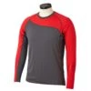 Budget 🛒 Bauer Pro Long Sleeve Base Layer Mens Top - Dark Grey / Red (2019) 🌟
