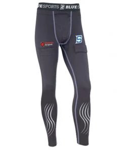 Brand new 😀 Blue Sports Source For Sports Senior Compression Pant With Cup 🔔