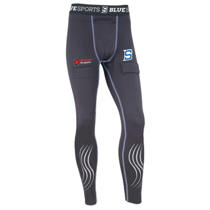 Brand new ๐ Blue Sports Source For Sports Senior Compression Pant With Cup ๐ 1 Brand new ๐ Blue Sports Source For Sports Senior Compression Pant With Cup ๐