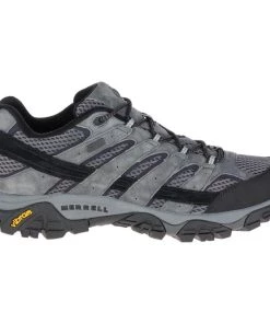 Flash Sale 😍 Merrell Moab 2 Waterproof Men's Hiking 👞 Shoes - Granite 🔔