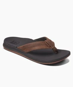 Discount 🧨 Reef Leather Ortho-Bounce Coast Men's Sandals 🧨