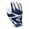 Hot Sale 🔥 Easton Z3 Hyperskin Youth Baseball Batting Gloves - White / Navy 😀