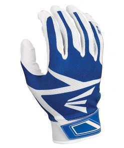 Budget 👏 Easton Z3 Hyperskin Youth Baseball Batting Gloves - White / Royal 🧨