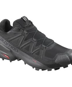 Buy 🔥 Salomon Mens Speedcross 5 WIDE Hiking 👞 Shoes - Black 💯