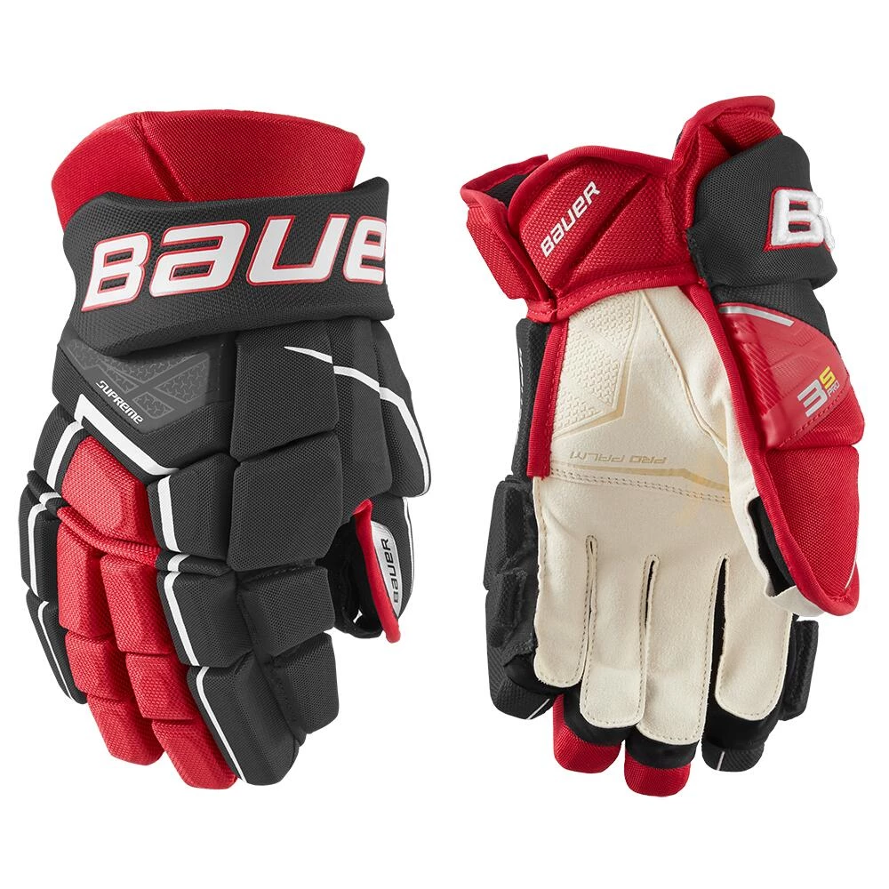 Discount ๐ Bauer Supreme 3S Pro Intermediate Hockey Gloves (2021) ๐งจ 2 Discount ๐ Bauer Supreme 3S Pro Intermediate Hockey Gloves (2021) ๐งจ - Image 2