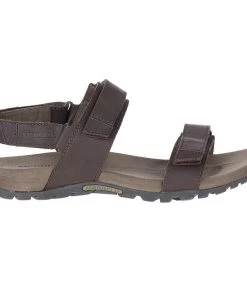 Discount ⭐ Merrell Sandspur Backstrap Leather Men's Sandals - Brown 😀