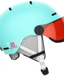 Best Pirce 😀 Salomon Grom Visor Youth Ski Helmet - Aruba 💯
