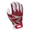 New 🔔 Easton Z7 Hyperskin Youth Baseball Batting Gloves - White / Red Basecamo ⌛