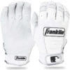 Deals ❤️ Franklin CFX Pro Youth Baseball Batting Gloves - Pearl/White 🔥