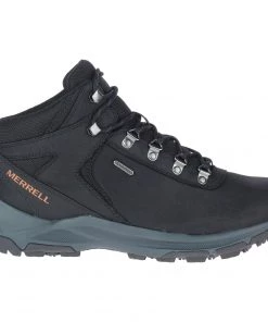 Best reviews of 🤩 Merrell Erie Mid Men's Leather Waterproof Hiking Boots - Black 👍