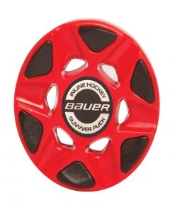 Deals ✨ Bauer Slivvver Inline Hockey Puck - Red 👏