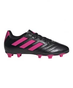 Hot Sale 🌟 Adidas Goletto VII Firm Ground Junior Soccer Cleats - Black/Pink ✔️