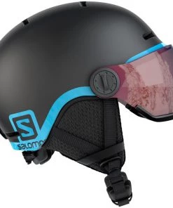 Best deal 🎉 Salomon Grom Visor Kids Helmet - Black 👏