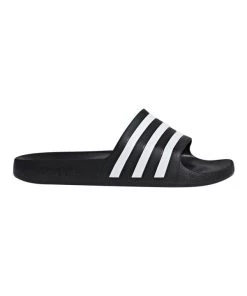 Coupon 🌟 Adidas Adilette Aqua Men's Slides - Black/White 🔥