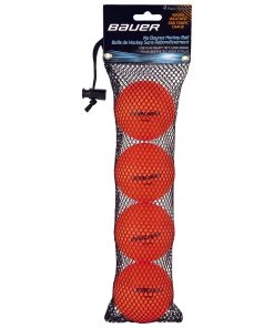 Promo ✔️ Bauer Hockey Ball - Warm - Orange (4PK) 🛒