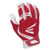 Best Pirce 🧨 Easton ZF7 VRS Hyperskin Women's Fastpitch Batting Gloves - White / Red 🔔