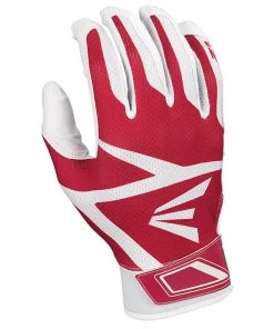 Coupon 🎁 Easton Z3 Hyperskin Youth Baseball Batting Gloves - White / Red 🔥