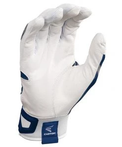 Hot Sale 🤩 Easton Z7 Hyperskin Youth Baseball Batting Gloves - White /Navy Basecamo 🔥