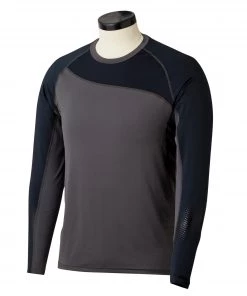 Outlet 🌟 Bauer Pro Youth Long Sleeve Base Layer Top - Dark Grey/Black (2019) 🔥