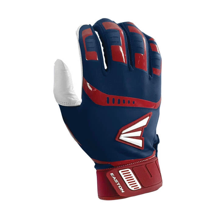 Flash Sale ❤️ Easton Walk Off Baseball Batting Gloves - Navy / Red 🔥 1 Flash Sale ❤️ Easton Walk Off Baseball Batting Gloves - Navy / Red 🔥